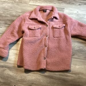 32 Degrees Pink Fleece Kids Jacket